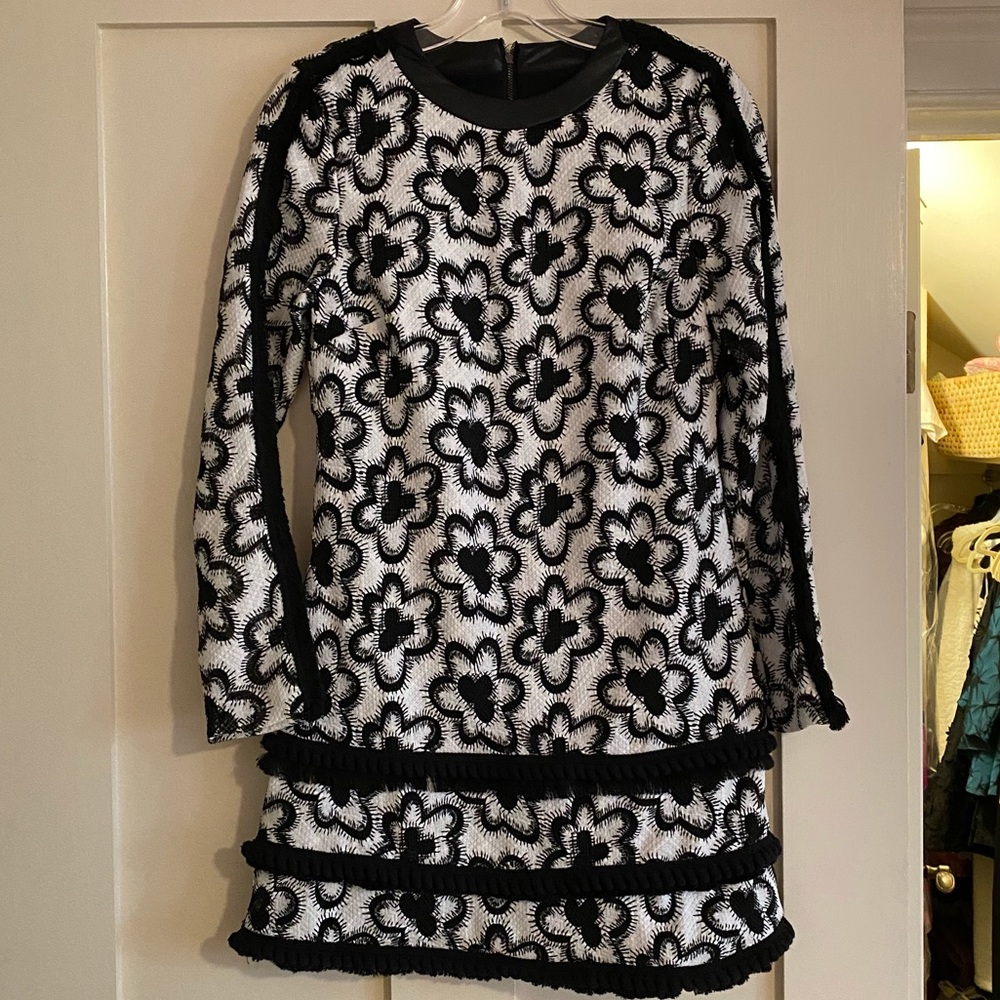 Alexis Edna long sleeve wildflower sheath dress